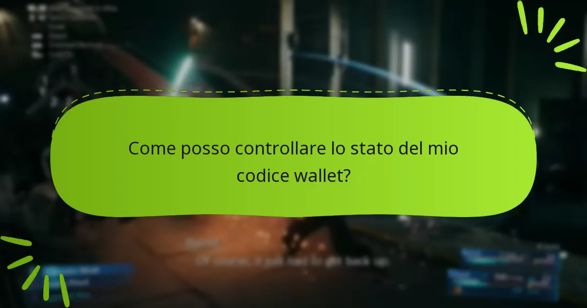 Cosa devo fare se il mio codice wallet non funziona?